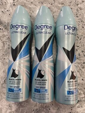 Degree Ultra Clear Long Lasting Antiperspirant Deodorant Dry Spray, Pure Clean